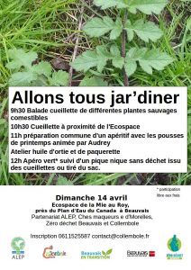 Tous aux jardins : Allons tous jar'diner 14 avril